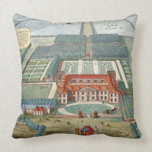 Coussin Grimsthorp dans le comté de Lincoln a gravé par Jo