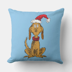 Coussin Grinch Classique Max - Chapeau de Père Noël