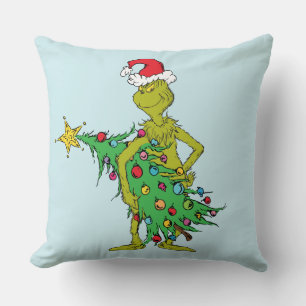 Coussin Grinch classique   Naughty