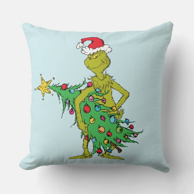 Coussin Grinch Classique | Vilain (Recto)