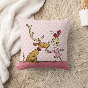 Coussin Grinch Max & Cindy Lou Who