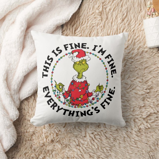 Coussin Grinch | Tout va bien (Couverture)