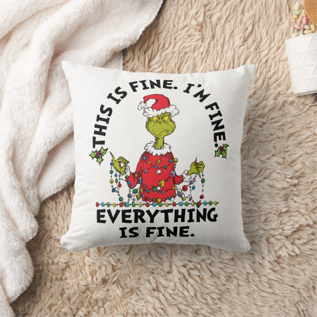 Coussin Grinch | Tout va bien (Couverture)