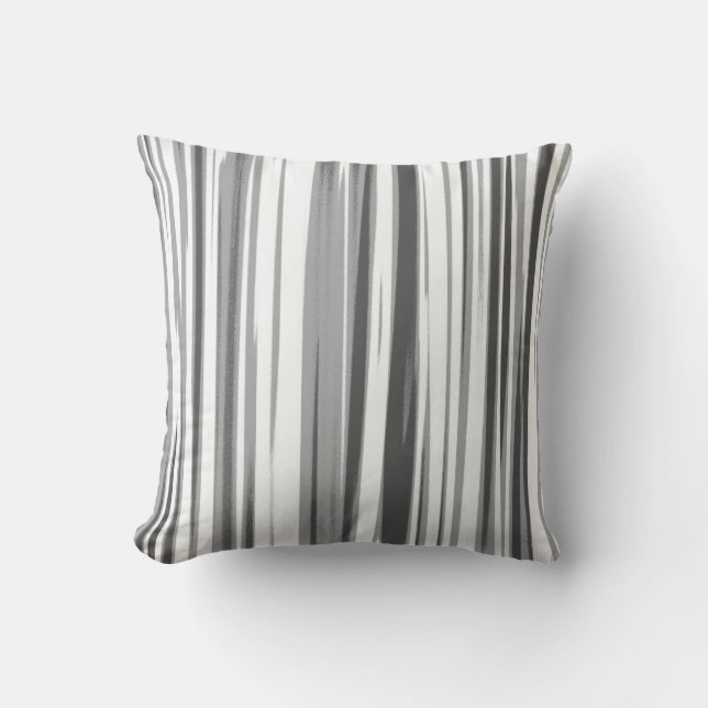 Coussin Gris Art peinture acrylique Abstraite (Recto)