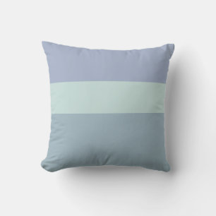 Coussin Gris Bleu et Vert rayures Reversible Thon Pillo