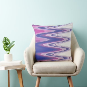 Coussin gris bleu Fuchsia