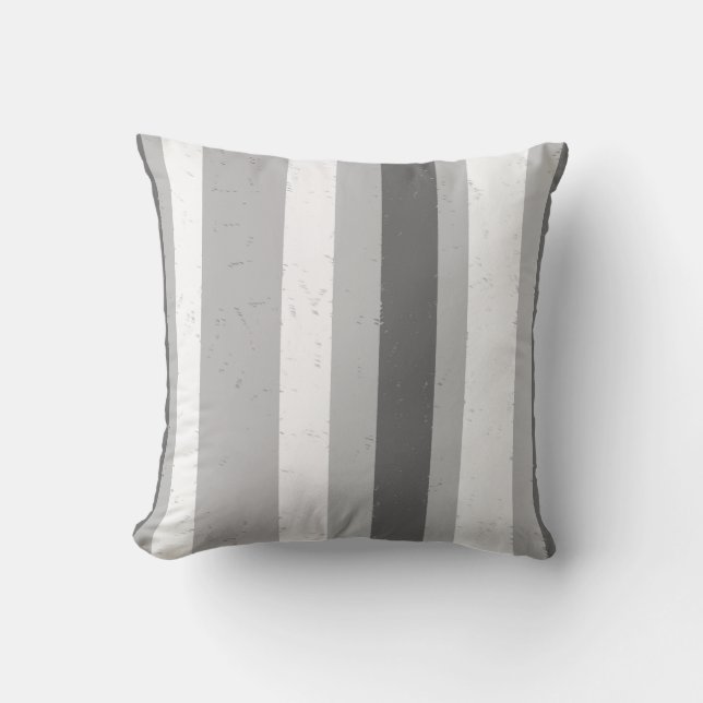 Coussin Gris clair foncé Blanc Random (Recto)