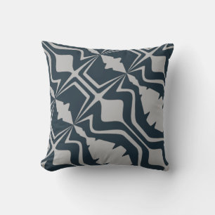 Coussin Gris clair Gras Gras Diagonal Vagues Son sur Marin