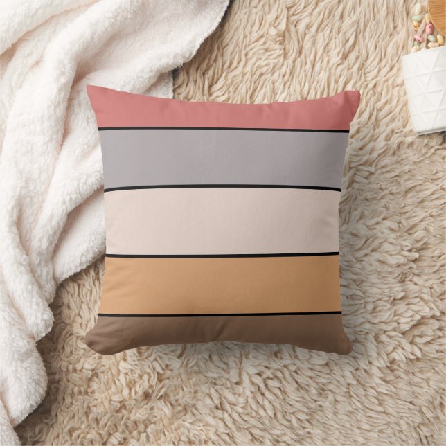 Coussin Gris Crème de Café Rose Poussiéreuse sur Papier Aq (Couverture)