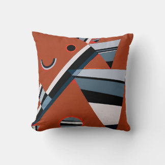 Coussin Gris de Kandinsky Peinture Abstraite Art moderne