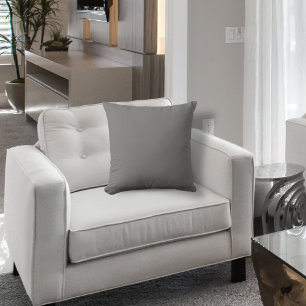 Coussin Gris de la tempête de couleur de base