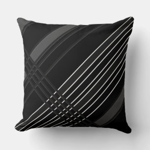 Coussin Gris Diagonale