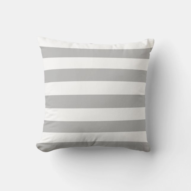 Coussin Gris et blanc (Recto)