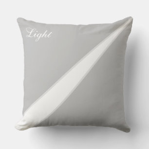 Coussin Gris et blanc argenté Abstrait