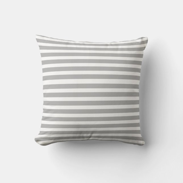 Coussin Gris et blanc délicieux (Recto)