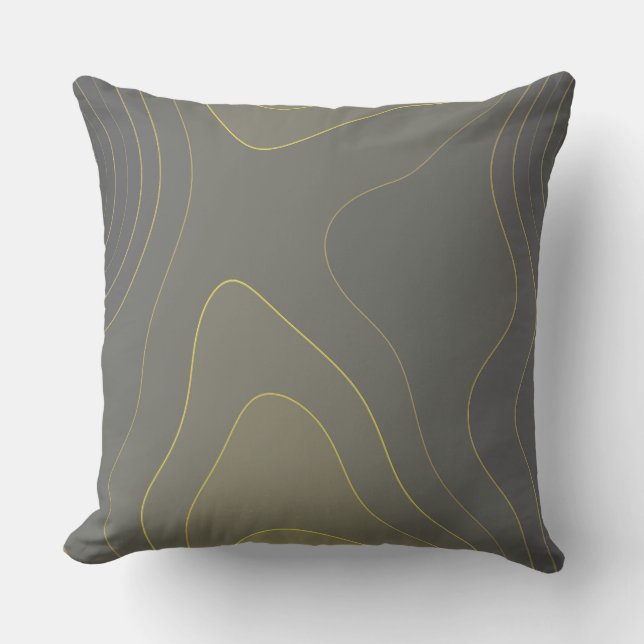 Coussin Gris et or (Recto)