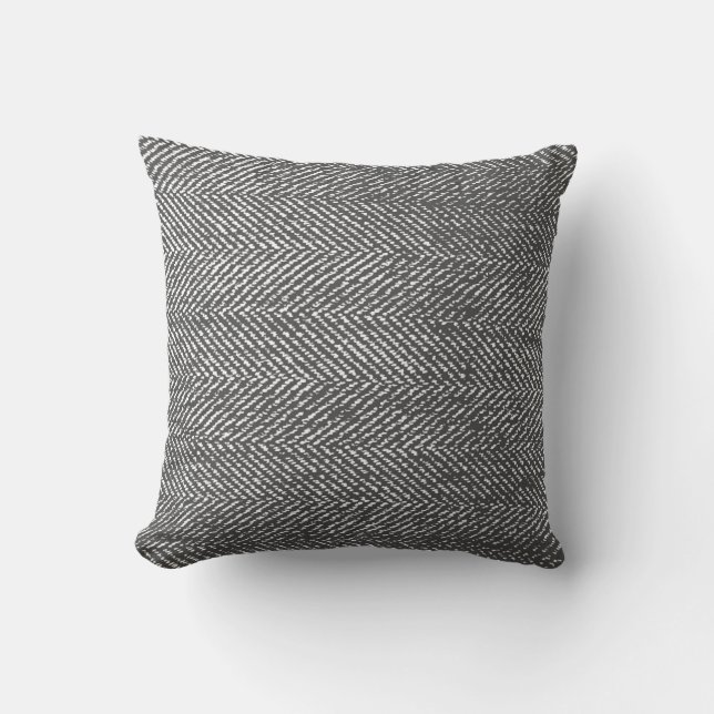Coussin Gris et squelette blanc (Recto)