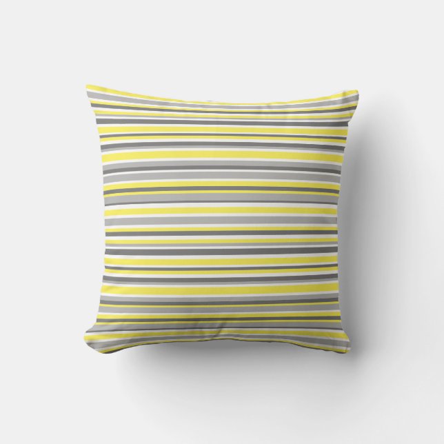 Coussin Gris jaune moderne (Recto)