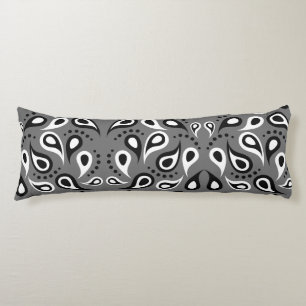 coussin gris paisley