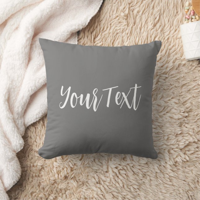 Coussin gris Personnalisé Mots propres Élégant man (Couverture)