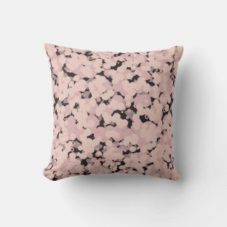 Coussin gris rose charbon abstrait