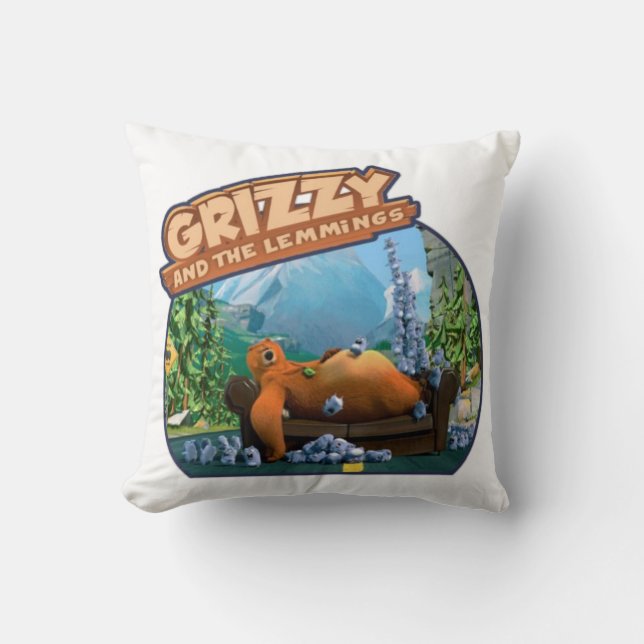 Coussin grizzli et lemming (Recto)