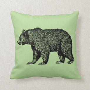 Coussin Grizzly Ours Pour Une Promenade Jetez L'Oreiller