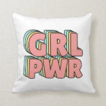 Coussin GRL PWR Pastel<br><div class="desc">GRL PWR !</div>