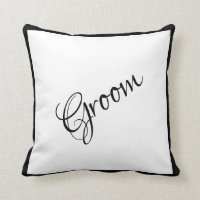 Groom Black Script Élégante Garde Mariage