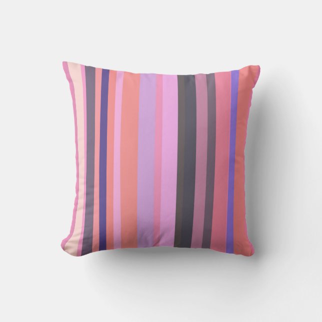Coussin Groovy  Retro Stripe Pattern  70s Vintage Vibes (Recto)