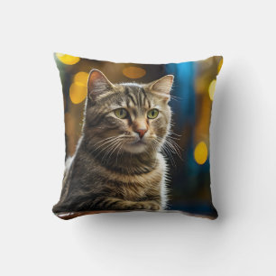 Coussin Gros Plan De La Cute Chat