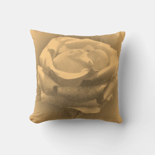 Coussin Gros plan Rose vintage (Recto)