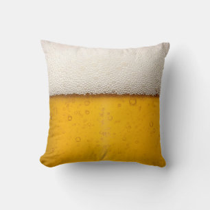 Coussin Gros plan sur les bulles de bière