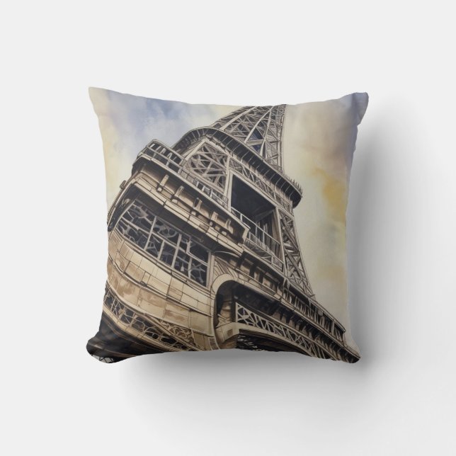 Coussin Gros plan Tour Eiffel Paris Love City Travel (Recto)