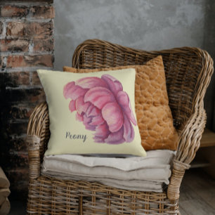 Coussin Grosse floraison rose Peony