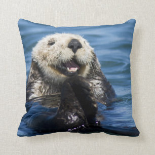 Coussin Grosses de loutres de mer de Californie Enhydra lu