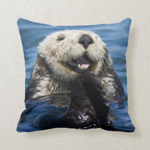 Coussin Grosses de loutres de mer de Californie Enhydra lu