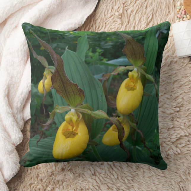 Coussin Groupe de fleurs d'orchidées à chlipper de la Dame (Couverture)