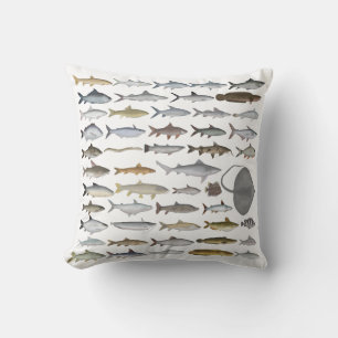 Coussin Groupe de poissons d'eau douce d'Asie du Sud