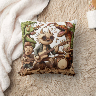 Coussin Groupe de Rock à la Forêt Enchantée !