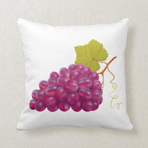 Coussin Groupe délicieux de raisins rouges