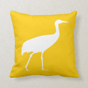 Coussin Grue blanche