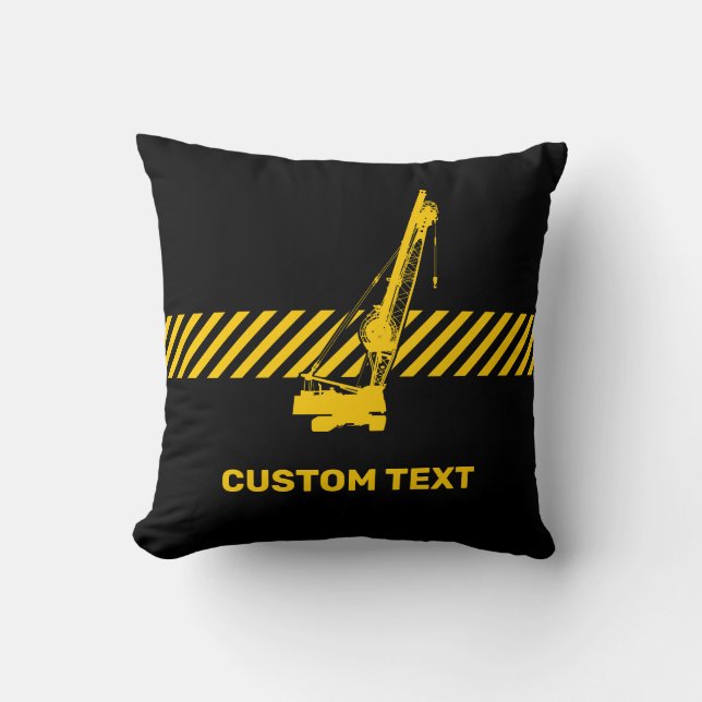 Coussin Grue de construction (Recto)