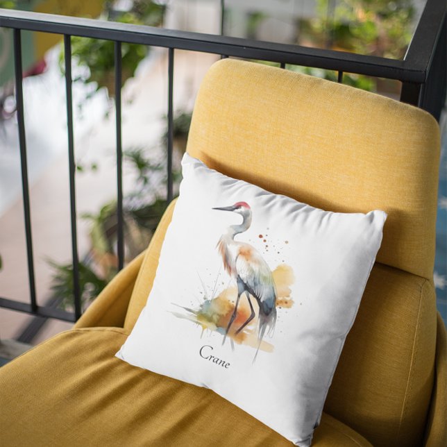 Coussin Grue d'errance, personnalisée (Créateur téléchargé)