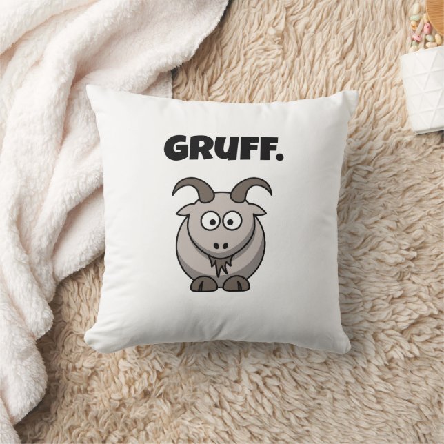 Coussin Gruff Grey Chèvre Funny Fairy Tale Dessin (Couverture)
