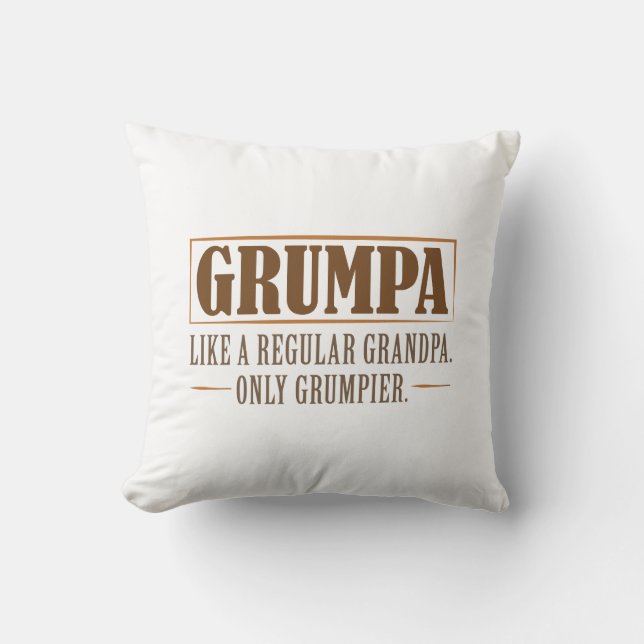 Coussin Grumpa (Recto)