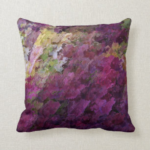 Coussin grunge 16x16 d'impression de jardin