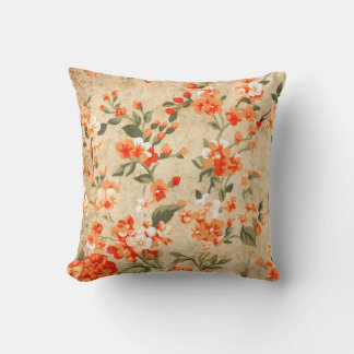Coussin Grunge de fleurs