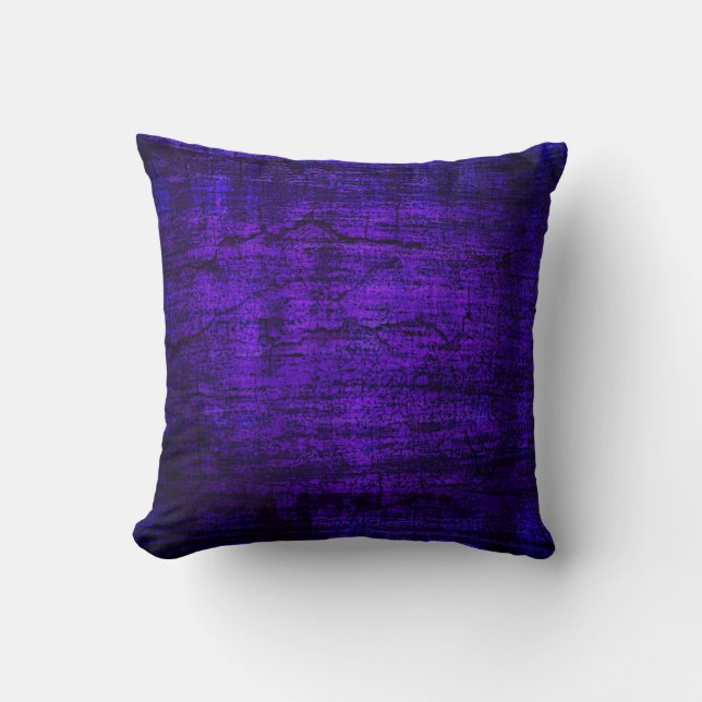 Coussin Grunge Purple Paint Art abstrait (Recto)
