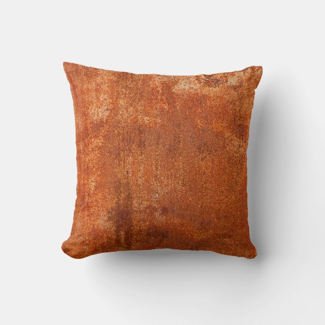 Coussin Grunge texture métal rouillé. Corrosion rouillée e (Recto)